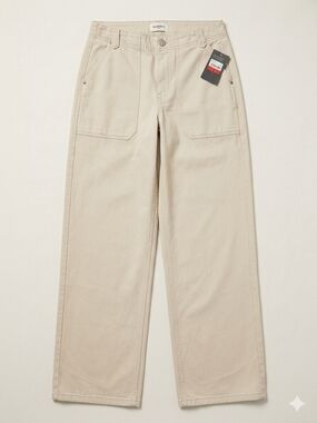 Goodfellow & Co. Women's Wide Leg Canvas Pants - Beige